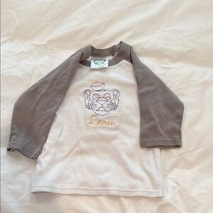 Vintage tiger t shirt with monogrammed “Levi”
